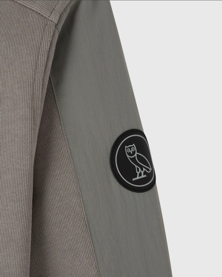 Nylon Overlay Crewneck