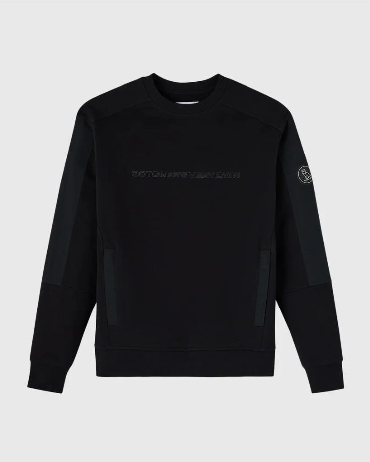 Nylon Overlay Crewneck
