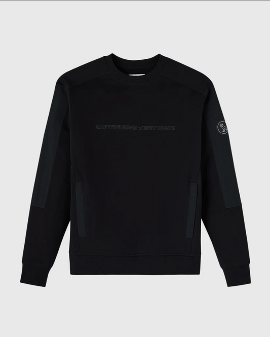 Nylon Overlay Crewneck