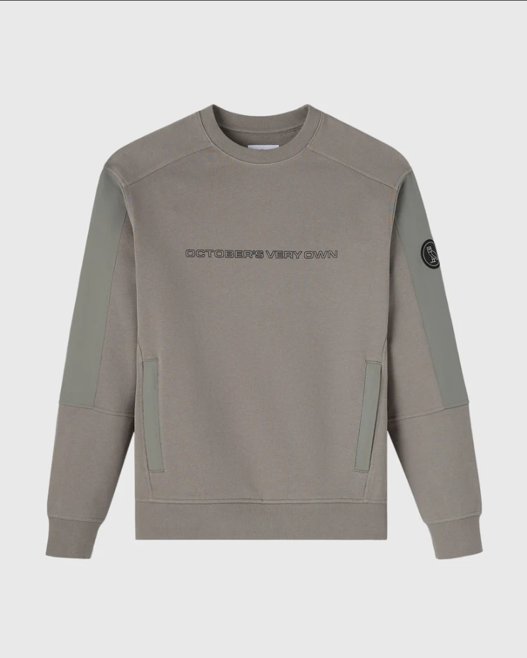 Nylon Overlay Crewneck